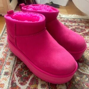 UGG Classic Ultra Mini Platform Taffy Pink Boots